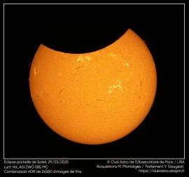 Venez observer l'éclipse partielle du 29 mars 2025 avec l'Observatoire de Paris-PSL !